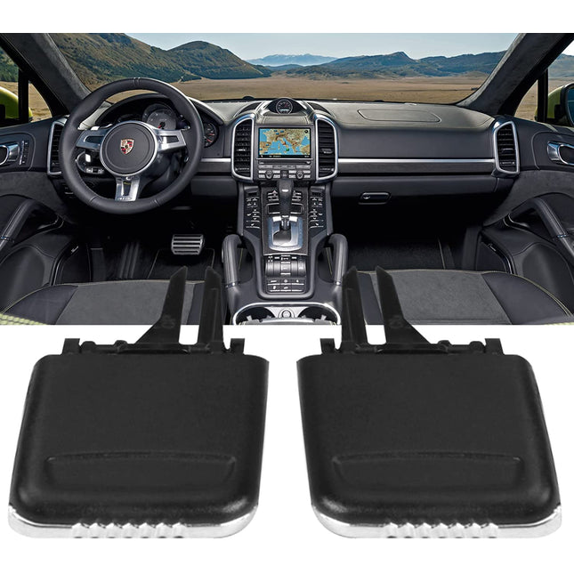 For Porsche Cayenne Air Vent Clip Tabs, Upgraded Air Vent Clip Air Conditioning Vent Outlet Tab AC Vent Clip Replacement Compatible with Cayenne (2011-2017)
