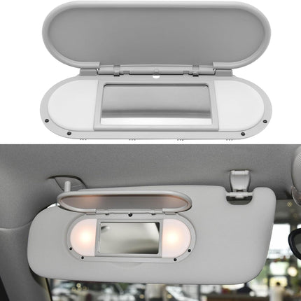 Gray Mini Cooper Sun Visor Vanity Mirror Cover