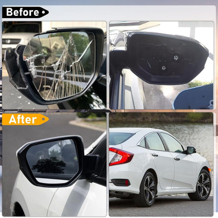 Power Mirror Glass Replacement for 2016-2021 Honda Civic, 2018-2022 Envix, 2019-2022 Crider,Non-Heated, Driver & Passenger Side| Jaronx