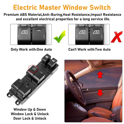 Nissan Pathfinder Master Window Switch