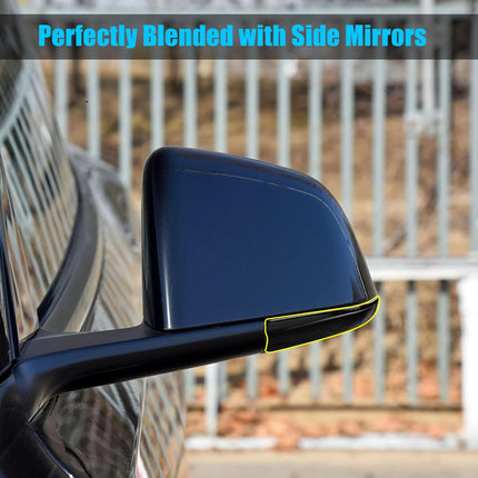 Tesla Model Y Side Mirror Trim (2018-2024) - Gloss Black Anti-Collision Protector | Jaronx