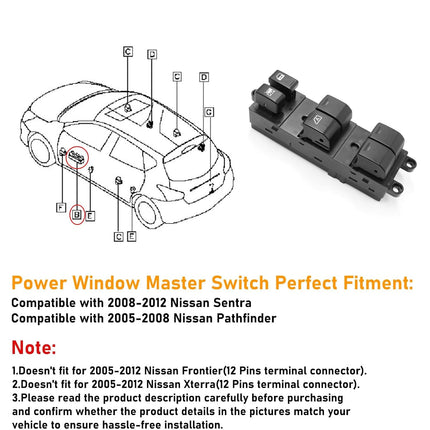 Nissan Pathfinder Master Window Switch