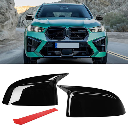 For BMW M Style Glossy Black Mirror Covers | X3 G01/X4 G02/X5 G05/X7 G07/X6 G06 | 2019-2024 | Jaronx