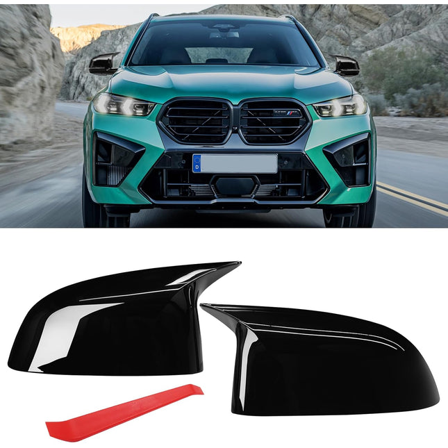For BMW M Style Glossy Black Mirror Covers | X3 G01/X4 G02/X5 G05/X7 G07/X6 G06 | 2019-2024 | Jaronx