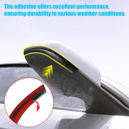 Tesla Model Y Side Mirror Trim Strips (2018-2024) - Anti-Collision Protector | Jaronx