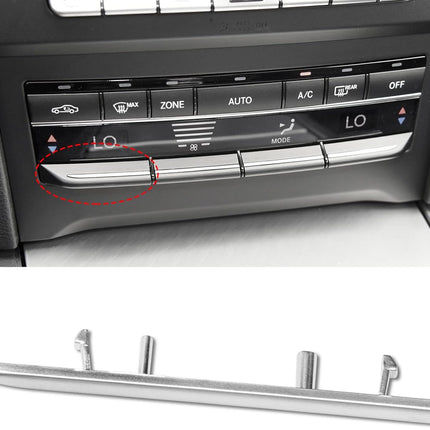 Jaronx Compatible with Mercedes Benz AC Button Trim E Class W212, Climate Control Button Sliver Trim Temperature Button Chrome Trim for E Class W212 E63 AMG E250 E350 E400 E550 2010-2017(Matte)