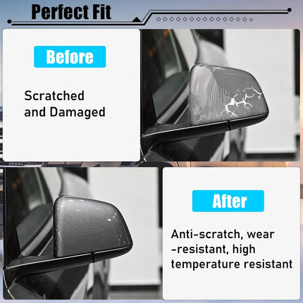 Tesla Model Y (2020-2024) Left Grey Side Mirror Cover Replacement| Jaronx