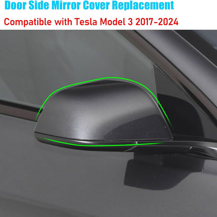 Tesla Model 3 (2017-2024) Right Grey Side Mirror Cap Replacement| Jaronx