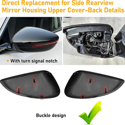 Honda Accord 10th Gen Mirror Caps (2018-2022) - Glossy Black| Jaronx