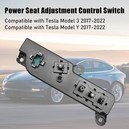 Jaronx Compatible with Tesla Model 3 Model Y Power Seat Control Switch, Left Front Driver Seat Adjistment Switch Replacement Fit for Tesla Model 3/Y 2017-2022, Replace for 1098529