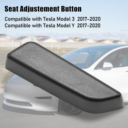 Jaronx Compatible with Tesla Model 3/Y Seat Adjustment Button 2017 2018 2019 2020, Driver Side Seat Cushion Forward Button Cover for Tesla Model 3 Model Y, Seat Adjuster Switch Button 1098840-00-D