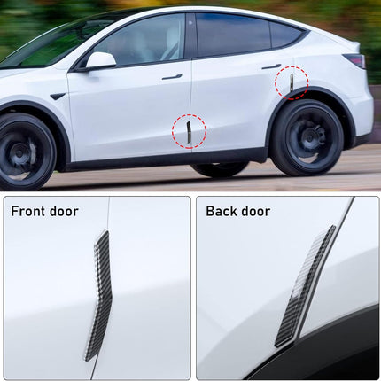 Tesla Model Y Door Edge Guards, 4 Pcs Carbon Fiber Pattern | Jaronx