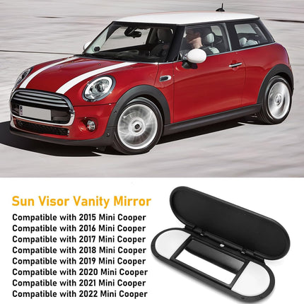 black sun visor vanity mirror cover 