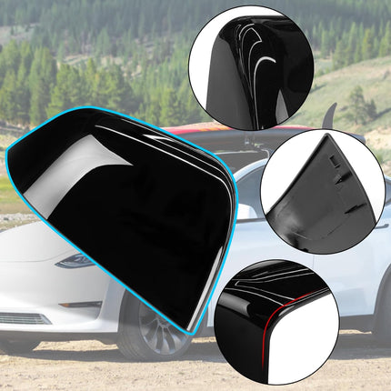 Jaronx Compatible with Tesla Model Y Side Mirror Cover Replacement 2020 2021 2022 2023, Right Passenger Side Black Rearview Mirror Cover, Door Wing Mirror Cover Cap for Tesla Model Y Accessories