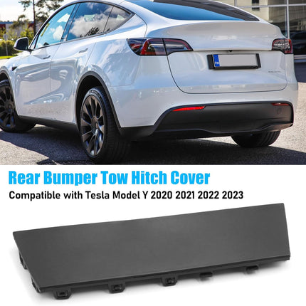 Jaronx Compatible with Tesla Mode Y Rear Bumper Tow Hitch Cover 2020 2021 2022 2023, 1494009-00-B,Lower Bumper Tow Hitch Hook Cap Cover Compatible with Tesla Model Y, Rear Bumper Trailer Hitch Cover