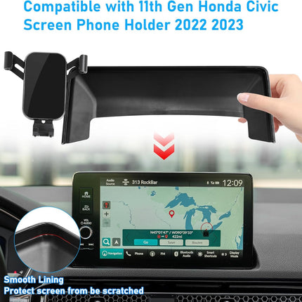 Honda Civic Phone Mount Holder 2022-2024, 11th Gen Civic 9" Phone Holder | Jaronx