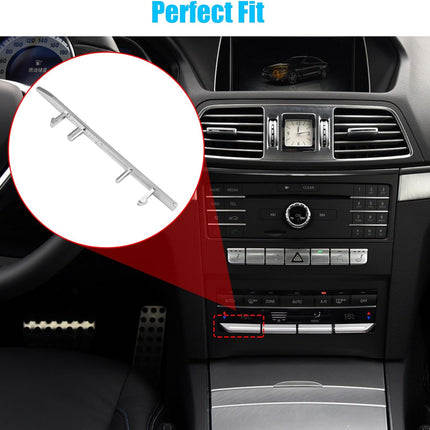 Jaronx Compatible with Mercedes Benz AC Button Trim E Class W212, Climate Control Button Sliver Trim Temperature Button Chrome Trim for E Class W212 E63 AMG E250 E350 E400 E550 2010-2017(Matte)