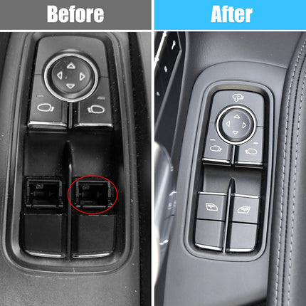 Jaronx Compatible with Porsche Window Switch Button, Driver Side Power Window Switch Button Compatible with Boxster 2013-2016, Cayman 2014-2016, 911 2012-2019, 718 2016-2023, Window Switch Button Cap