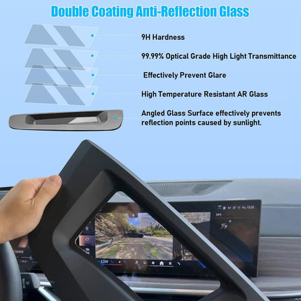 For BMW X5 G05 HUD Screen Protector | 2024 Model, AR Glass, Anti-Reflection, Dust-Proof | Jaronx