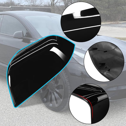 Tesla Model 3 Side Mirror Cover Replacement (2017-2023) - Black | Jaronx