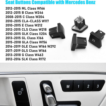 Seat Memory Button Replacement For Mercedes Benz C E ML CLA GLK GL CLS GLA GLE GLS (Left) | Jaronx