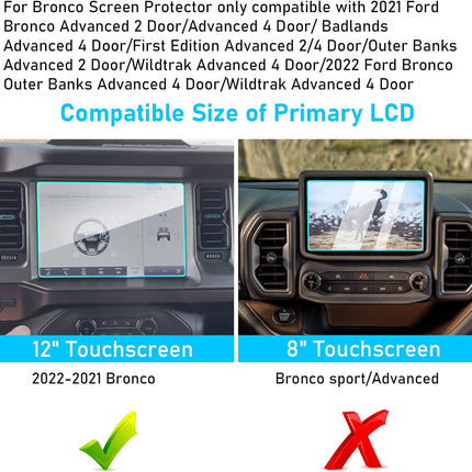 Ford Bronco Screen Protector 2021-2023,12 Inch| Jaronx