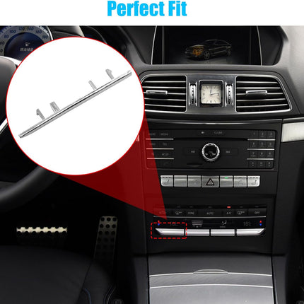 Jaronx Compatible with Mercedes Benz AC Button Trim E Class W212, Climate Control Button Sliver Trim Temperature Button Chrome Trim for E Class W212 E63 AMG E250 E350 E400 E550 2010-2017(Polished)