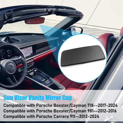 Porsche Boxster/Cayman 981/718 & Carrera 911 2012-2024 Sun Visor Mirror Cover Replacement, Left/Right | Jaronx