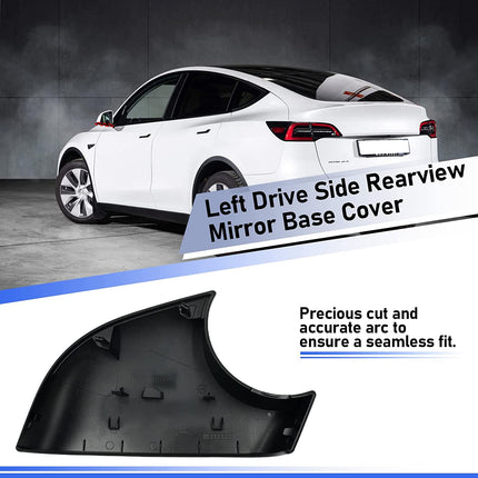 Jaronx Compatible with Tesla Model Y Mirror Lower Cover 2018-2021,Left Drive Side Rearview Mirror Base Cover Trim, Side Mirror Bottom Cover Replacement for Tesla Model Y Wing Mirror Repair(Left)