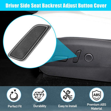 Jaronx Compatible with Tesla Model 3/Y Seat Adjustment Button 2021 2022 2023, Left Driver Side Backrest Adjust Button Cover for Model 3 Model Y Seat Adjust Button 1098841-01-E,Power Seat Switch Button