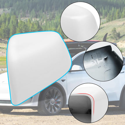 Jaronx Compatible with Tesla Model Y Side Mirror Cover Replacement 2020 2021 2022 2023, Left Driver Side Pearl White Rearview Mirror Cover, Door Wing Mirror Cover Cap for Tesla Model Y Accessories