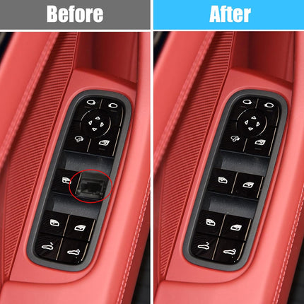 Jaronx Compatible with Porsche Window Switch Button, Front Driver Side Power Window Switch Button Compatible with Cayenne 2018-2024, Compatible with Panamera 2017-2024,Window Button Cover Replacement