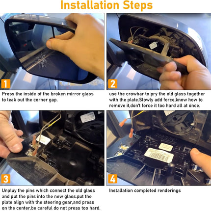 Toyota Sienna Right Passenger Side Power Heated Mirror Glass| Jaronx