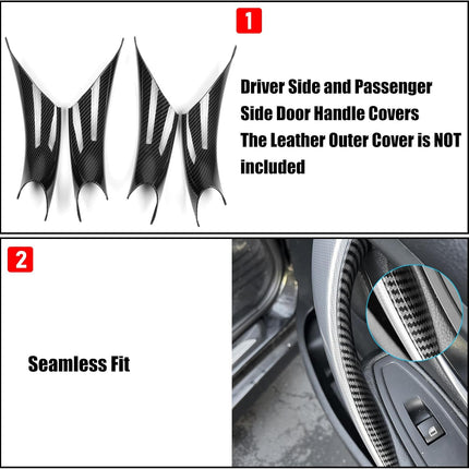 BMW Carbon Fiber Pattern Door Handle Covers,4PCS|Jaronx