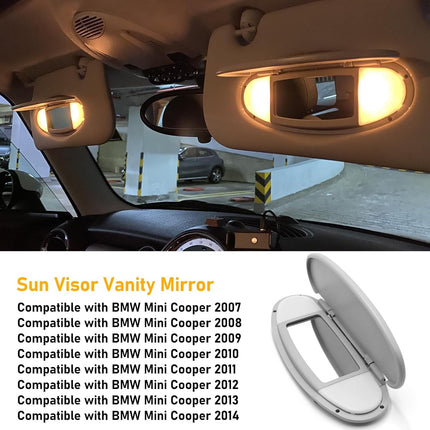 2014 Mini Cooper Sun Visor Vanity Mirror Cover