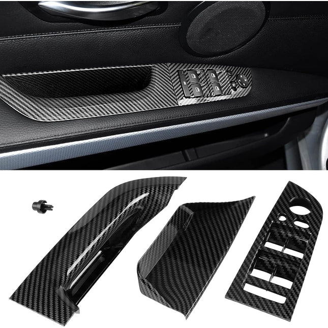 For BMW E90/E91 Driver Side Door Handle Cover - Carbon Fiber Pattern | 2004-2007 | Jaronx