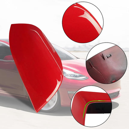 Jaronx Compatible with Tesla Model 3 Side Mirror Cover Replacement 2017 2018 2019 2020 2021 2022 2023 2024, Passenger Side Rear View Mirror Cover, Door Mirror Cover Caps for Model 3 Accessories(Red)