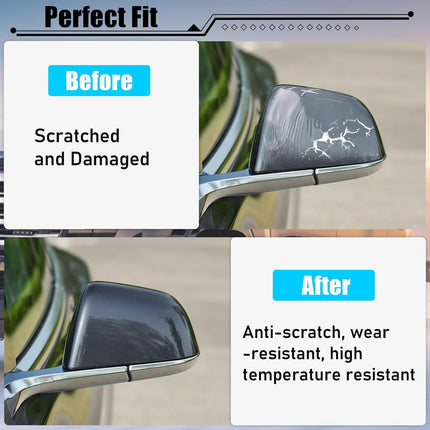 Tesla Model 3 (2017-2024) Left Grey Side Mirror Cap Replacement|Jaronx