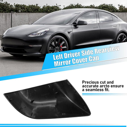 Tesla Model 3 Side Mirror Cover Replacement (2017-2023) - Black | Jaronx