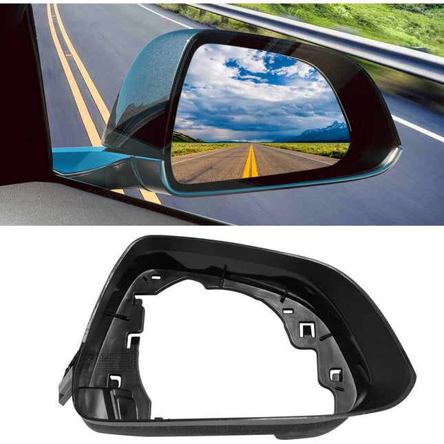 Jaronx Compatible with Tesla Model 3 Side Mirror Cover Housing 2017-2023, Right Passenger Side Rearview Mirror Frame, Door Wing Mirror Frame Cover Replacement for Tesla Model 3 Accessories