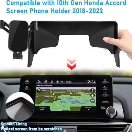 Honda Accord Phone Mount 2018-2022, 10th Gen 8" Screen Holder| Jaronx