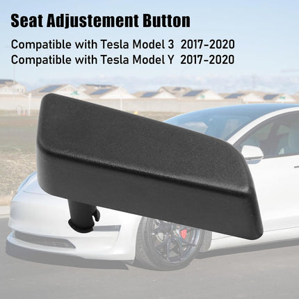 Jaronx Compatible with Tesla Model 3/Y Seat Adjustement Button 2017 2018 2019 2020, Front Driver Side Seat Back Forward Button Cover for Tesla Model 3 Model Y, Seat Adjuster Switch Button 1098841-00-E