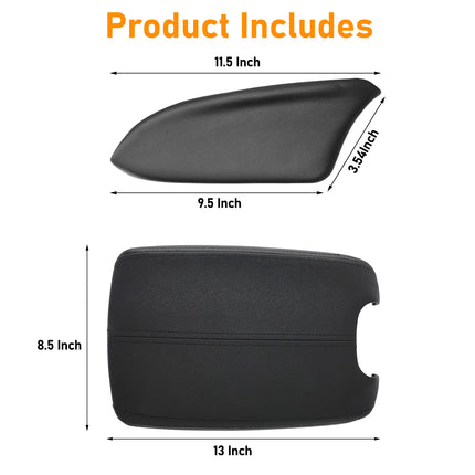 Honda Accord Sedan (2008-2012) Center Console & Door Panels Armrest Cover Set | Black | Jaronx