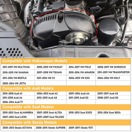 VW Passat Aluminum Engine Timing Cover W/Gasket| Jaronx