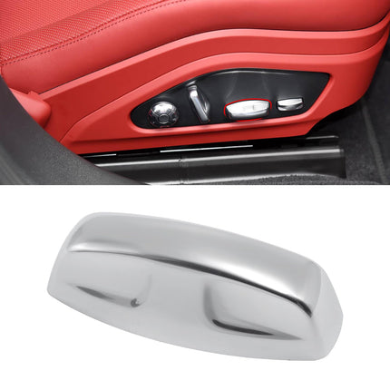 For Porsche Seat Adjustment Button Cover for Cayenne/Macan EV/Panamera/Taycan/911 (2019-2025),Driver/Passenger Seat Cushion Forward Memory Adjuster Switch Button Cover Replacement| Jaronx