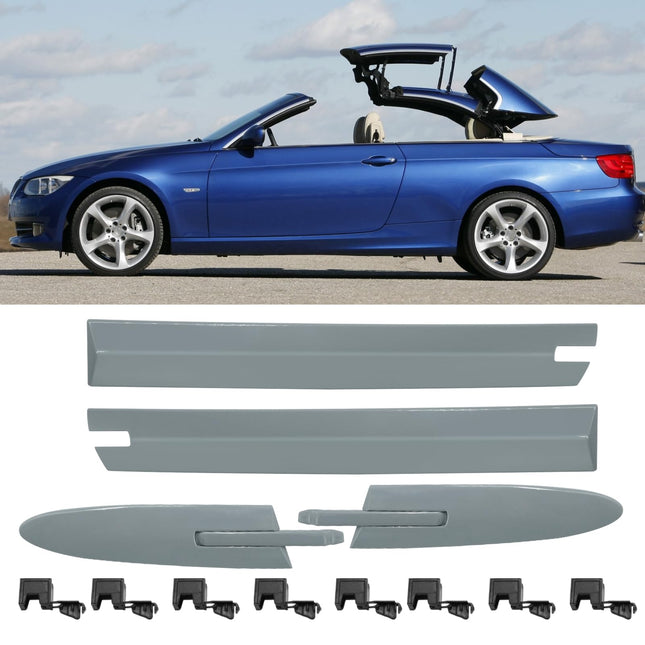 BMW Convertible Roof Hinge Cover for 3 Series E93 (2006 - 2011) & 4 Series F33/M4 F83 (2014 - 2019), 4PCS Left/Right Top Roof Molding Trim | Jaronx