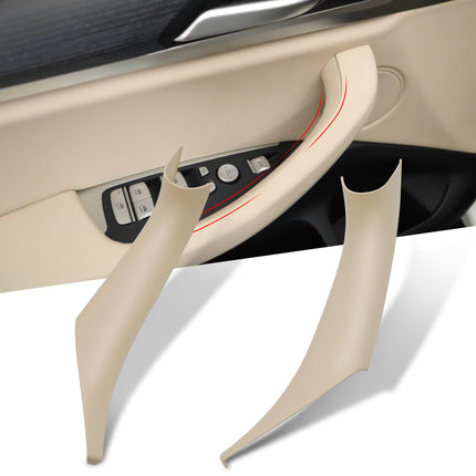 For BMW X3 G01/X4 G02 Door Handle Covers,2PCS Left/Right Interior Beige Door Pull Handle Covers for X3 G01 2017-2024,X4 G02 2017-2024| Jaronx