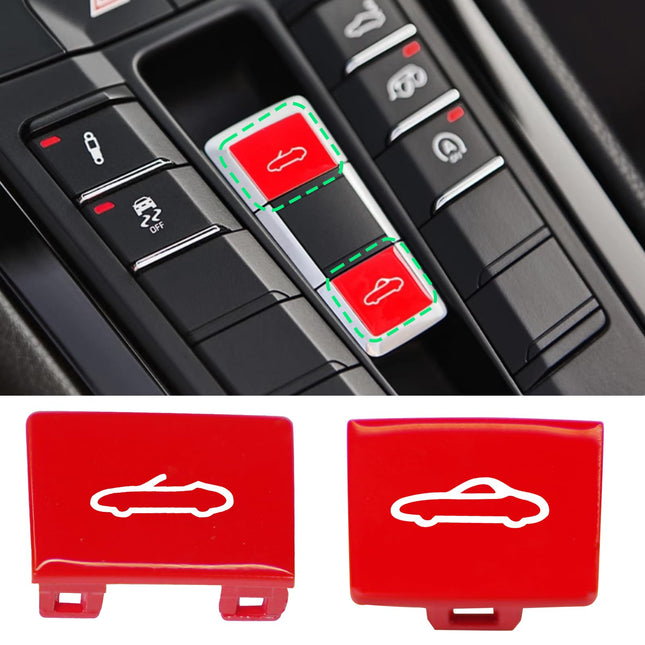 Porsche Convertible Top Switch Button, Sporty Red, for Boxster 2013-2016/718 Boxster 2017-2023/911 2012-2018 | Jaronx