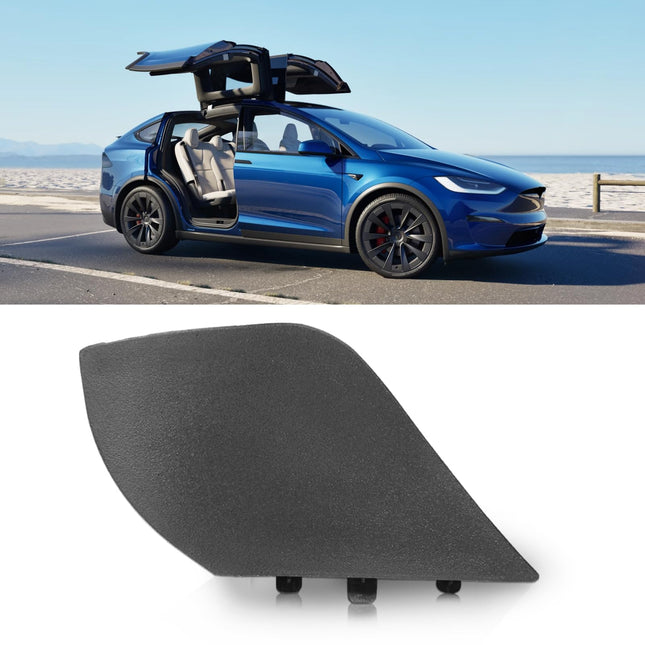 Tesla Model S/X 2016-2021 Front Bumper Trailer Hook Cover (Black) | Jaronx