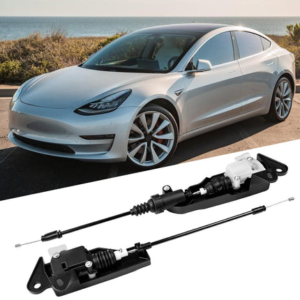 For Tesla Model 3 Front Hood Latch Actuator 2017-2022 Left &amp; Right 1098789-00-D 1098790-00-D,2PCS Driver Passenger Side Frunk Bonnet Hood Latch Lock Actuator Release w/ Cable for Tesla Model 3| Jaronx